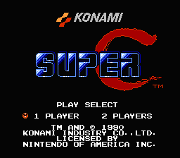 Super C title screenshot